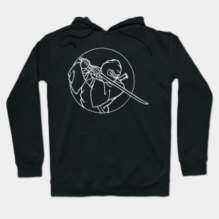 Samurai Ninja Japan Black-Tshirt Hoodie